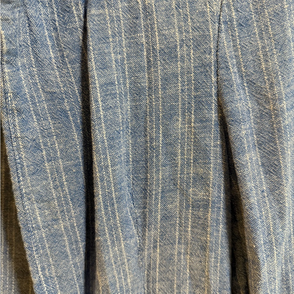 Old Navy Blue Linen Blend Striped Blazer Size XS - Picture 2 of 6